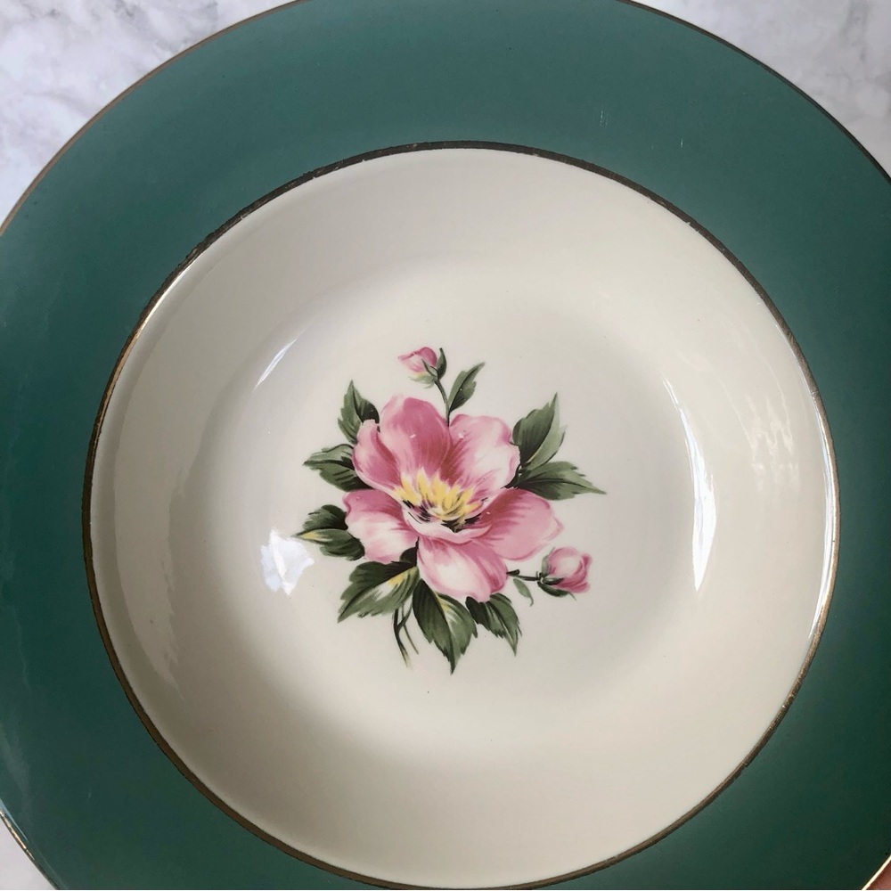 Set of Two Homer Laughlin Cavalier Eggshell 1950s Vintage Soup Bowls/Salad Bowls - Picture 2 of 8